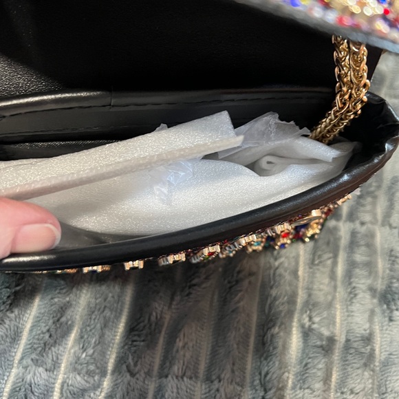 Multicolor Rhinestone Beaded Women's Bag - Picture 3 of 9